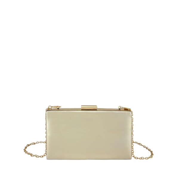Bolso Clutch Acabado Metalizado